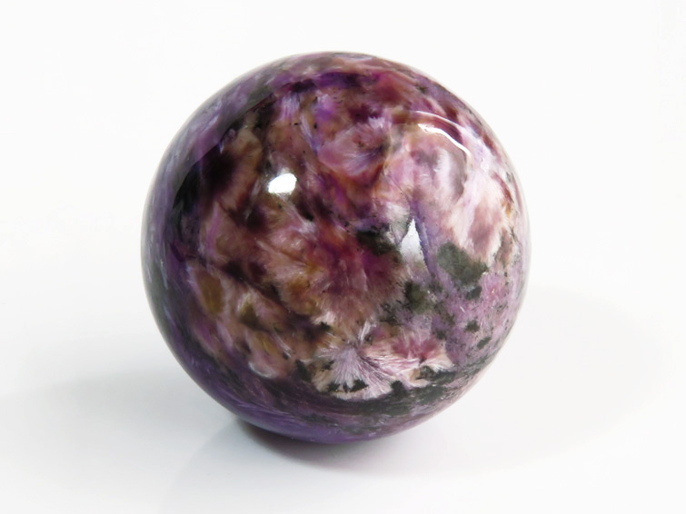 世界最大ヒーリングストーン　チャロアイト丸玉 直径約30mm ロシア産