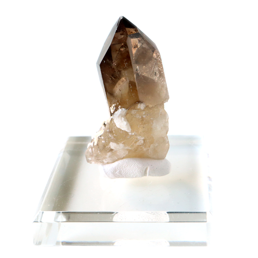 シトリン カテドラル ポリッシュ ポイント 六角柱 高さ約6cm 1点もの 黄水晶 ブラジル・ミナスジェライス州産 ナチュラルカラー 11月 誕生石 置き物