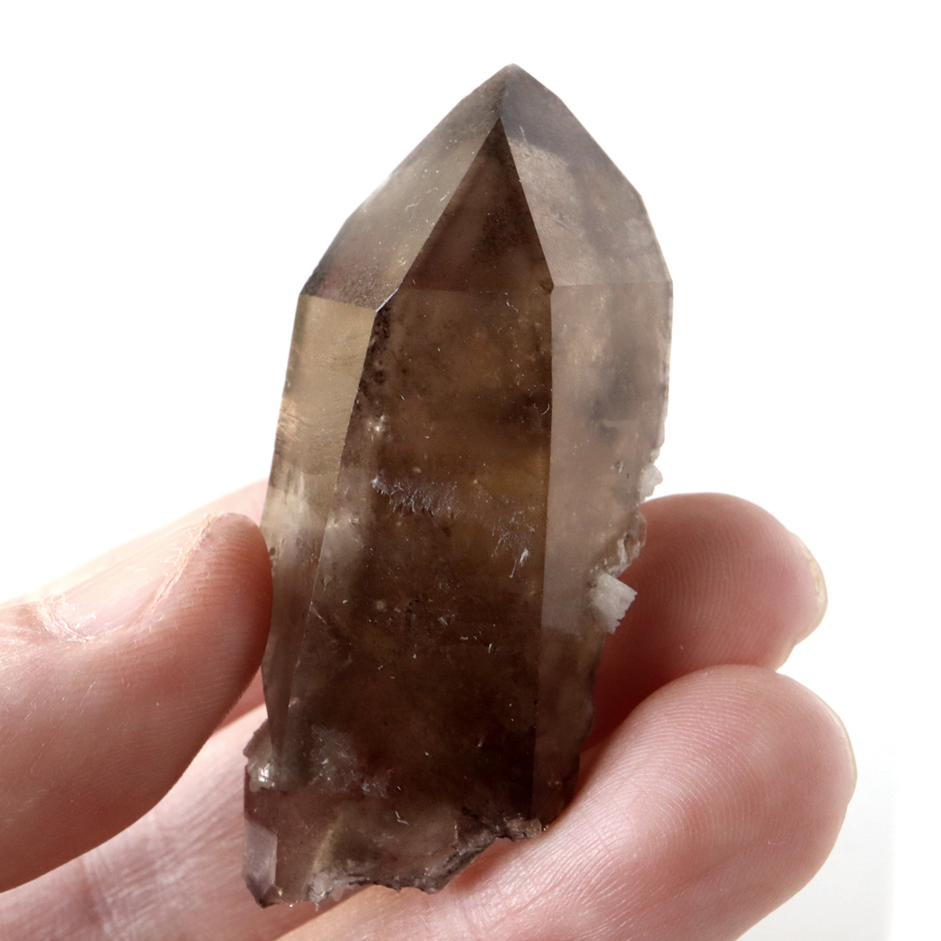 シトリン カテドラル ポリッシュ ポイント 六角柱 高さ約5cm 1点もの 黄水晶 ブラジル・ミナスジェライス州産 ナチュラルカラー 11月 誕生石 置き物