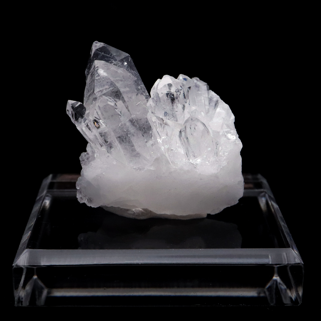 天然 水晶 クラスター 台付き ブラジル トマスゴンサガ産 原石 天然石 1点物 パワーストーン