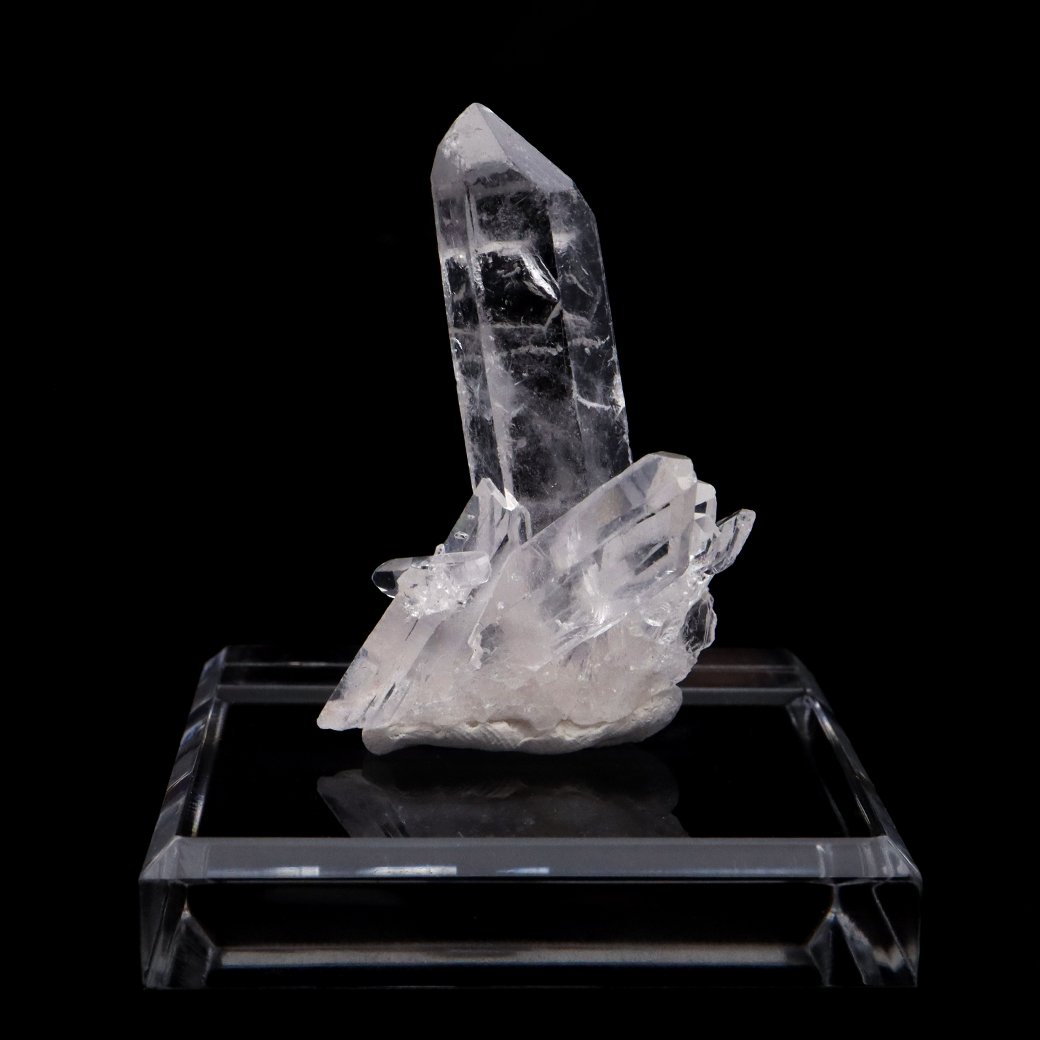 天然 水晶 クラスター 台付き ブラジル トマスゴンサガ産 原石 天然石 1点物 パワーストーン