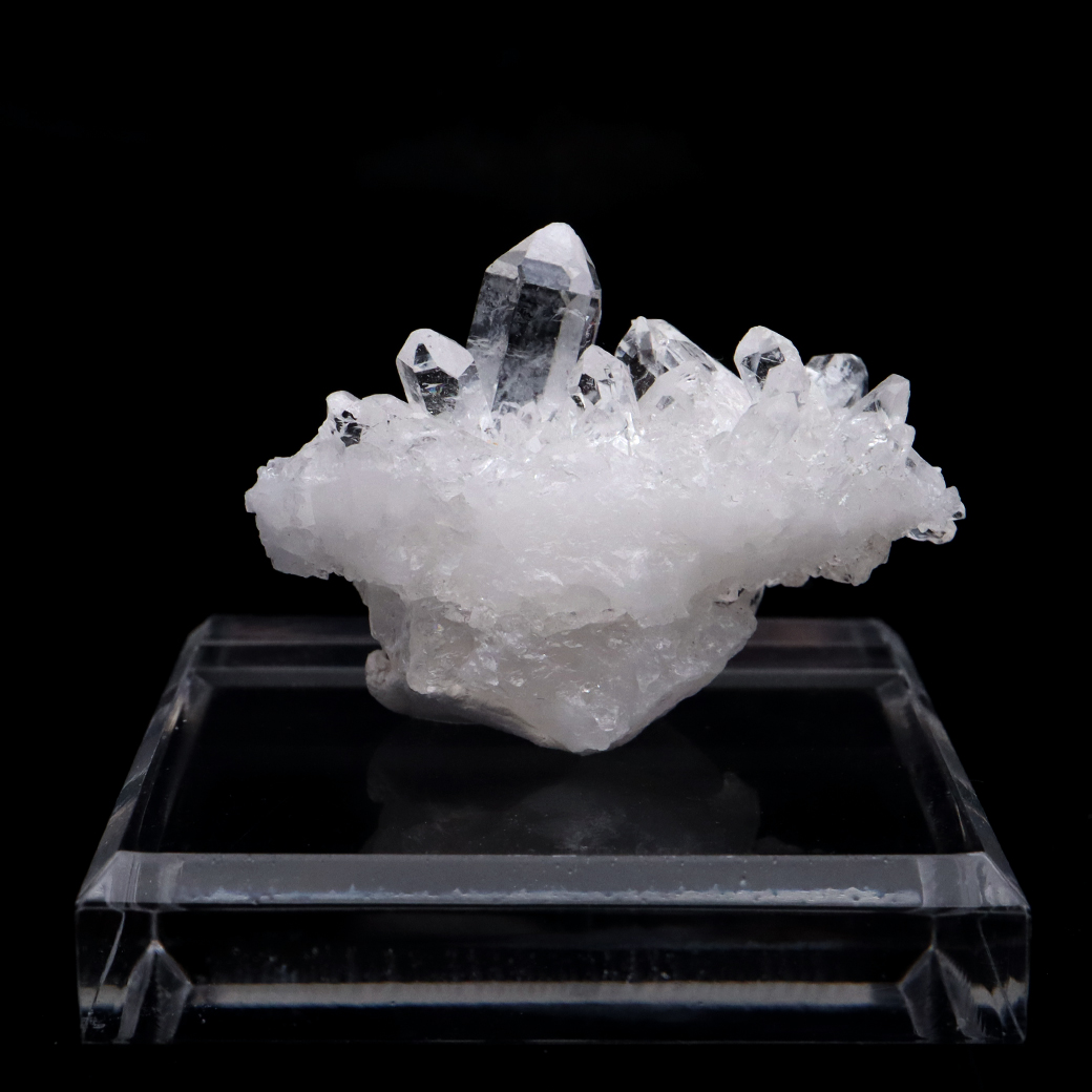 天然 水晶 クラスター 台付き ブラジル トマスゴンサガ産 原石 天然石 1点物 パワーストーン