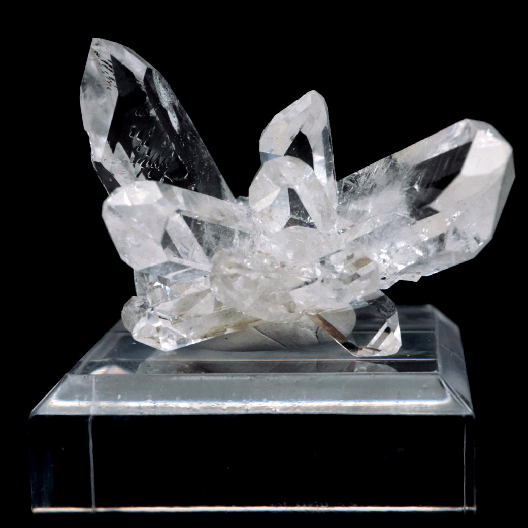 天然 水晶 クラスター ブラジル ゼッカ産 透明感が美しい ゼッカクォーツ 原石 天然石 1点物 パワーストーン ミニサイズ