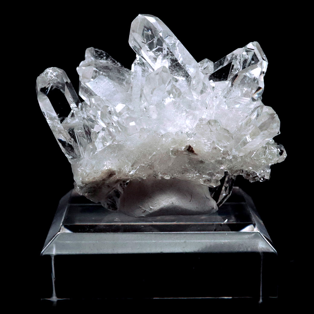 天然 水晶 クラスター ブラジル ゼッカ産 透明感が美しい ゼッカクォーツ 原石 天然石 1点物 パワーストーン ミニサイズ