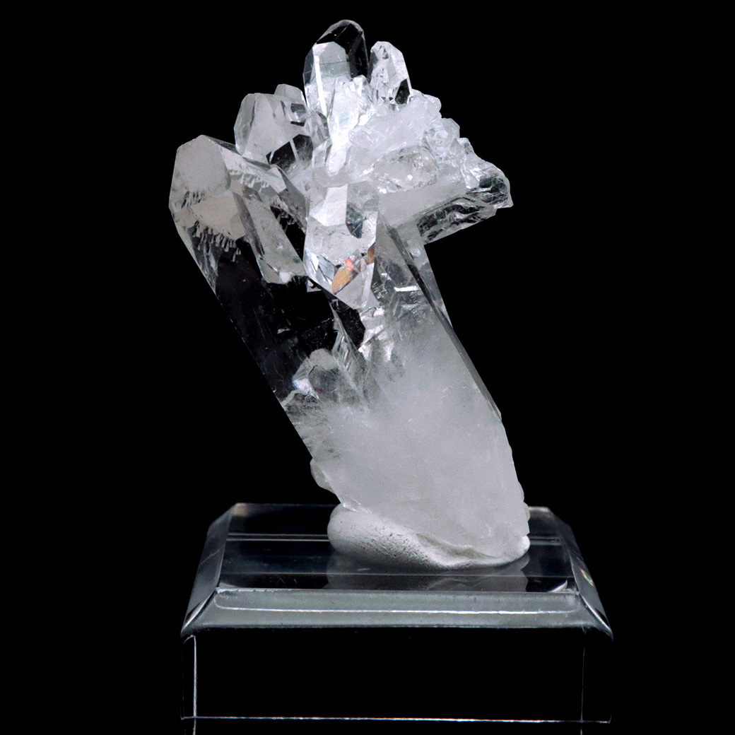 天然 水晶 クラスター ブラジル ゼッカ産 透明感が美しい ゼッカクォーツ 原石 天然石 1点物 パワーストーン ミニサイズ