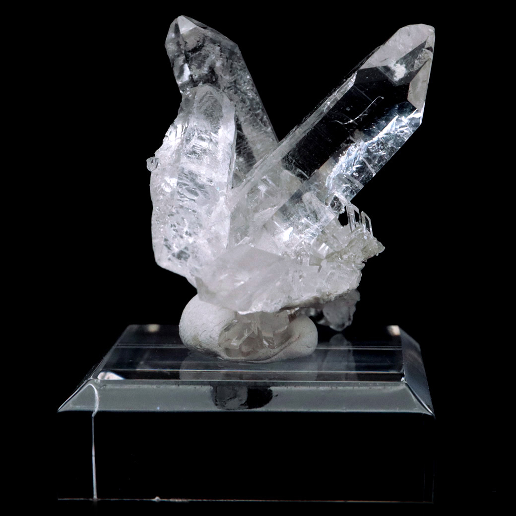 天然 水晶 クラスター ブラジル ゼッカ産 透明感が美しい ゼッカクォーツ 原石 天然石 1点物 パワーストーン ミニサイズ