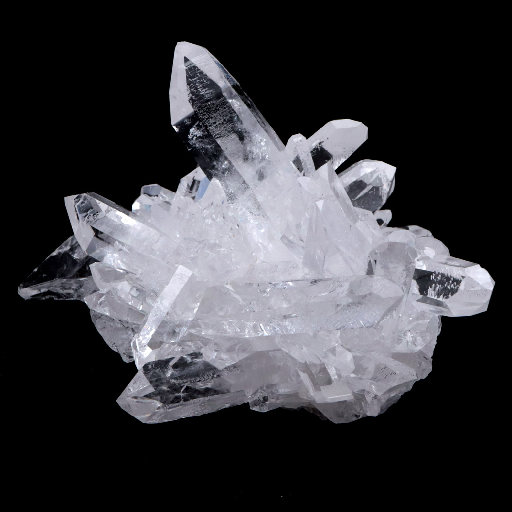 天然 水晶 クラスター ブラジル ゼッカ産 透明感が美しい ゼッカクォーツ 原石 天然石 1点物 パワーストーン