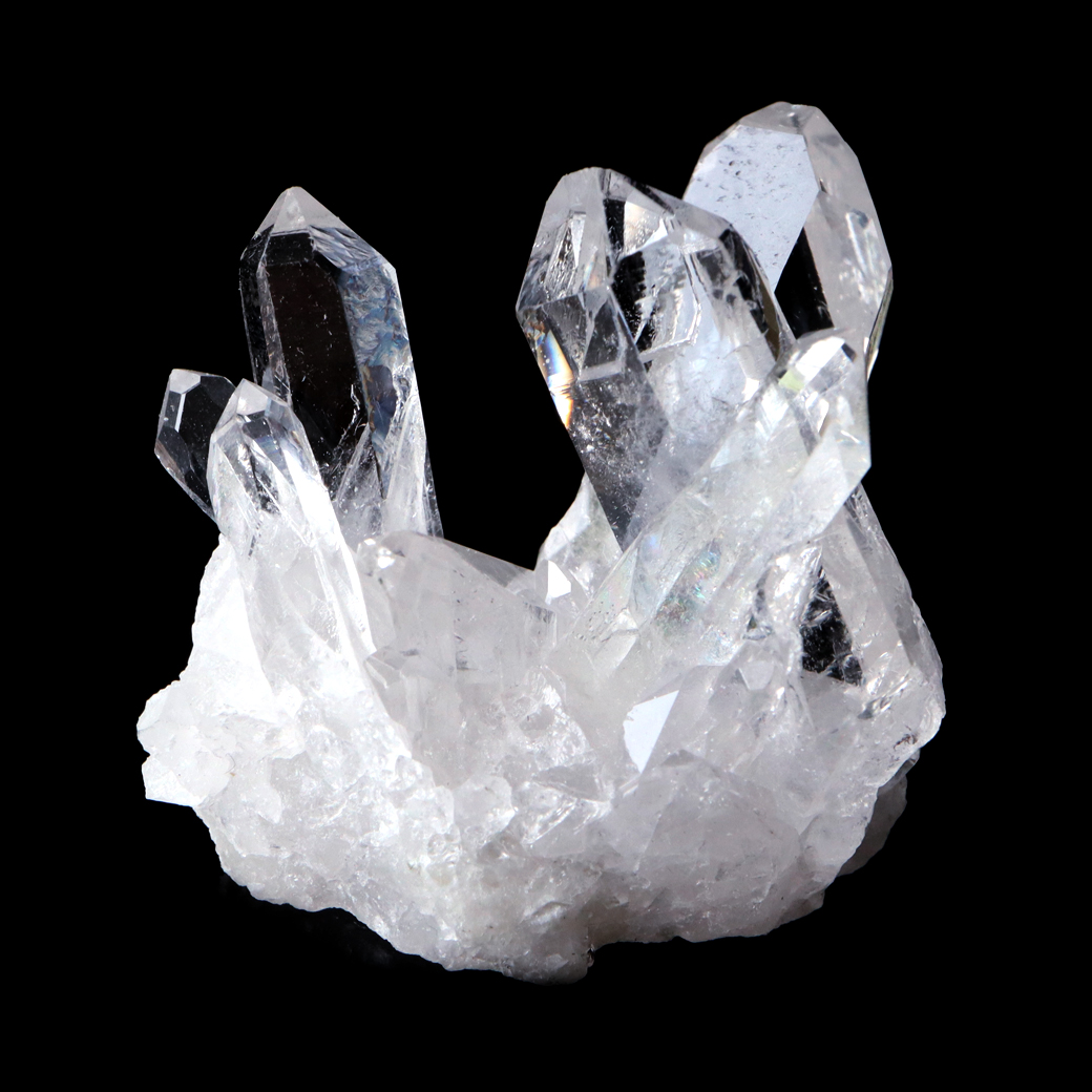 天然 水晶 クラスター ミニ ブラジル ゼッカ産 透明感が美しい ゼッカクォーツ 原石 天然石 1点物 パワーストーン クリスタル