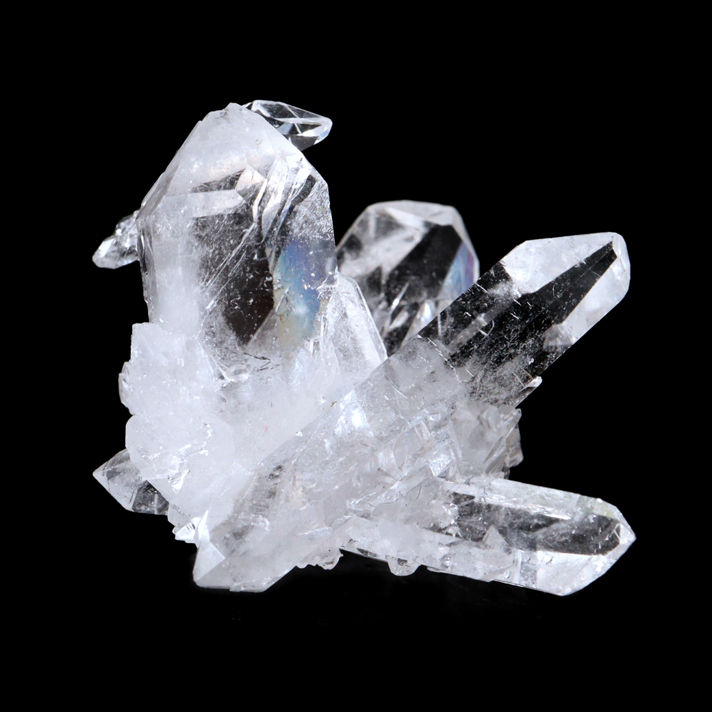 天然 水晶 クラスター ミニ ブラジル ゼッカ産 透明感が美しい ゼッカクォーツ 原石 天然石 1点物 パワーストーン クリスタル