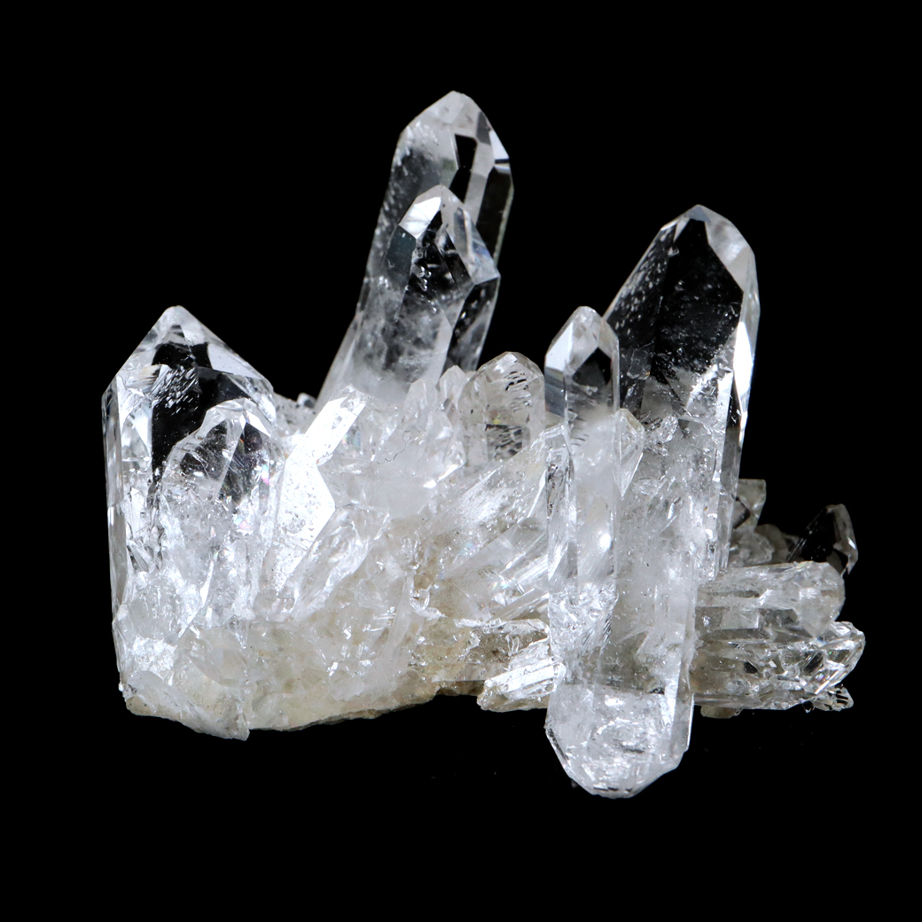 天然 水晶 クラスター ミニ ブラジル ゼッカ産 透明感が美しい ゼッカクォーツ 原石 天然石 1点物 パワーストーン クリスタル