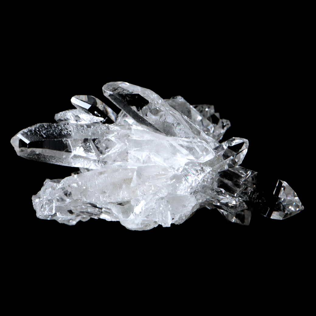 天然 水晶 クラスター ミニ ブラジル ゼッカ産 透明感が美しい ゼッカクォーツ 原石 天然石 1点物 パワーストーン クリスタル