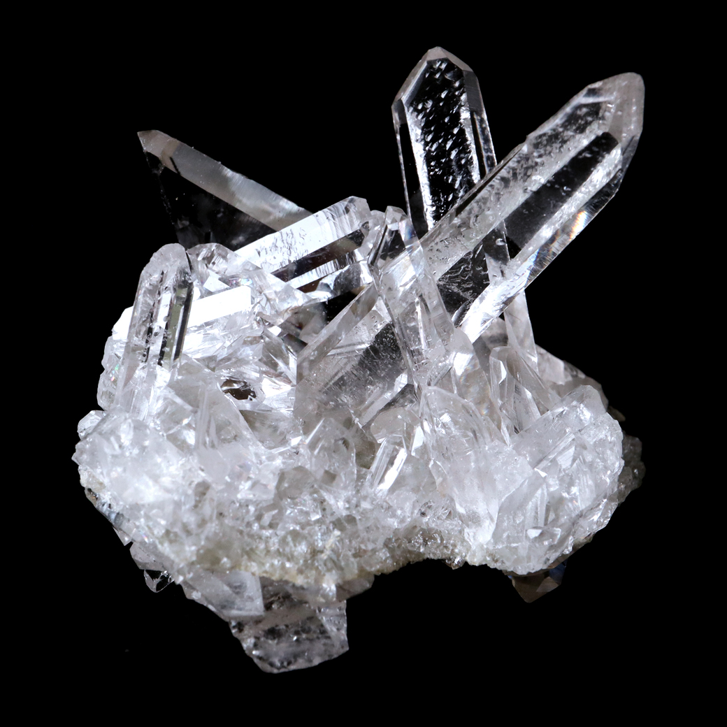 天然 水晶 クラスター ミニ ブラジル ゼッカ産 透明感が美しい ゼッカクォーツ 原石 天然石 1点物 パワーストーン クリスタル
