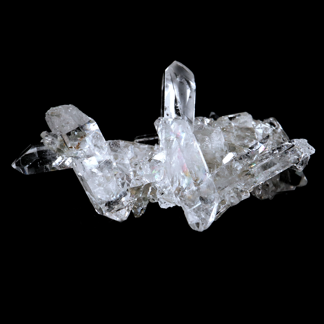 天然 水晶 クラスター ミニ ブラジル ゼッカ産 透明感が美しい ゼッカクォーツ 原石 天然石 1点物 パワーストーン クリスタル