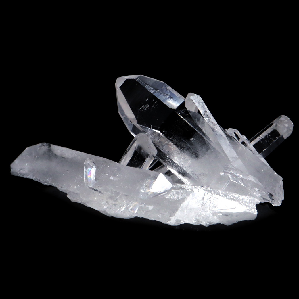 天然 水晶 クラスター ブラジル ゼッカ産 透明感が美しい ゼッカクォーツ 原石 天然石 1点物 パワーストーン