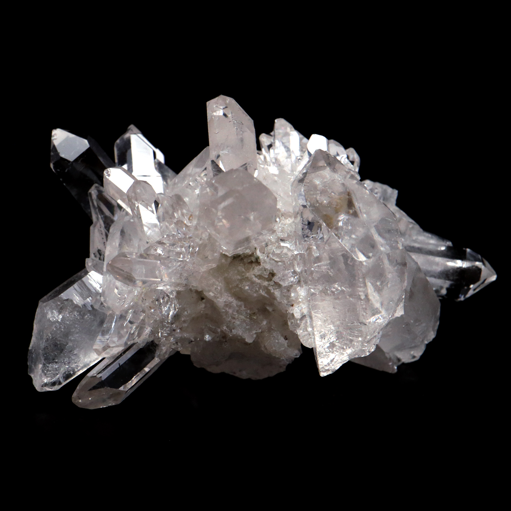 天然 水晶 クラスター ブラジル ゼッカ産 透明感が美しい ゼッカクォーツ 原石 天然石 1点物 パワーストーン