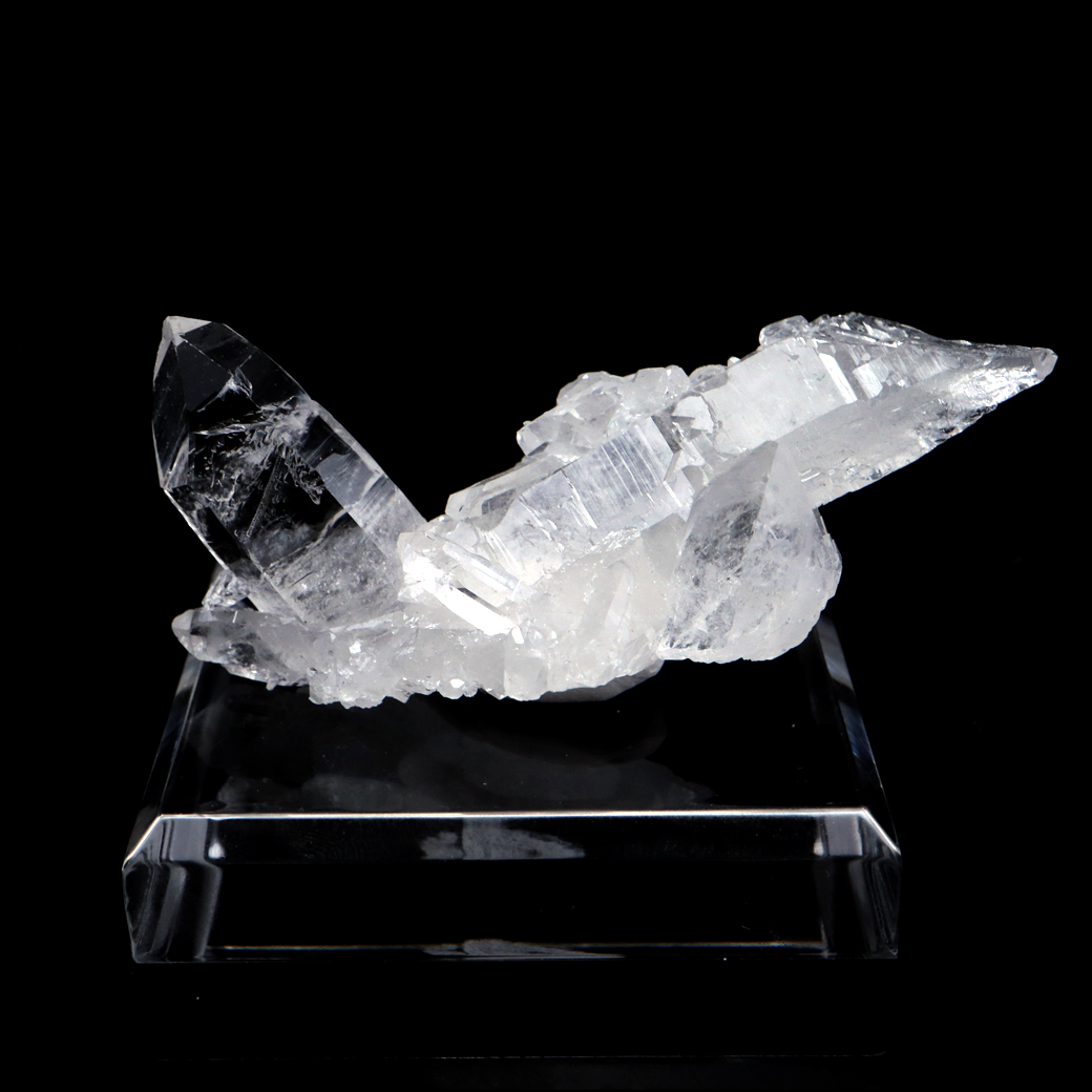 天然 水晶 クラスター ブラジル ゼッカ産 透明感が美しい ゼッカクォーツ 原石 天然石 1点物 パワーストーン