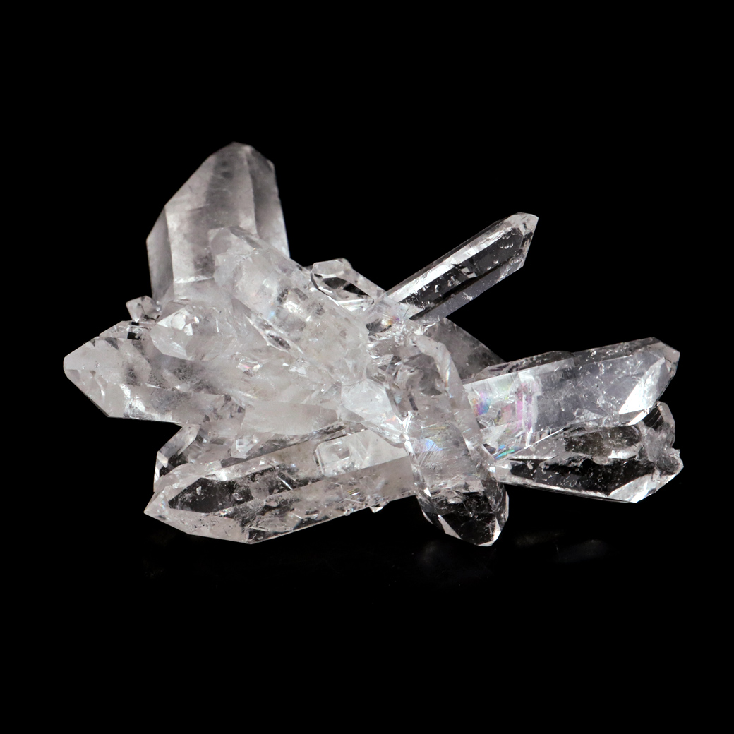天然 水晶 クラスター ミニ ブラジル ゼッカ産 透明感が美しい ゼッカクォーツ 原石 天然石 1点物 パワーストーン クリスタル 結晶 浄化