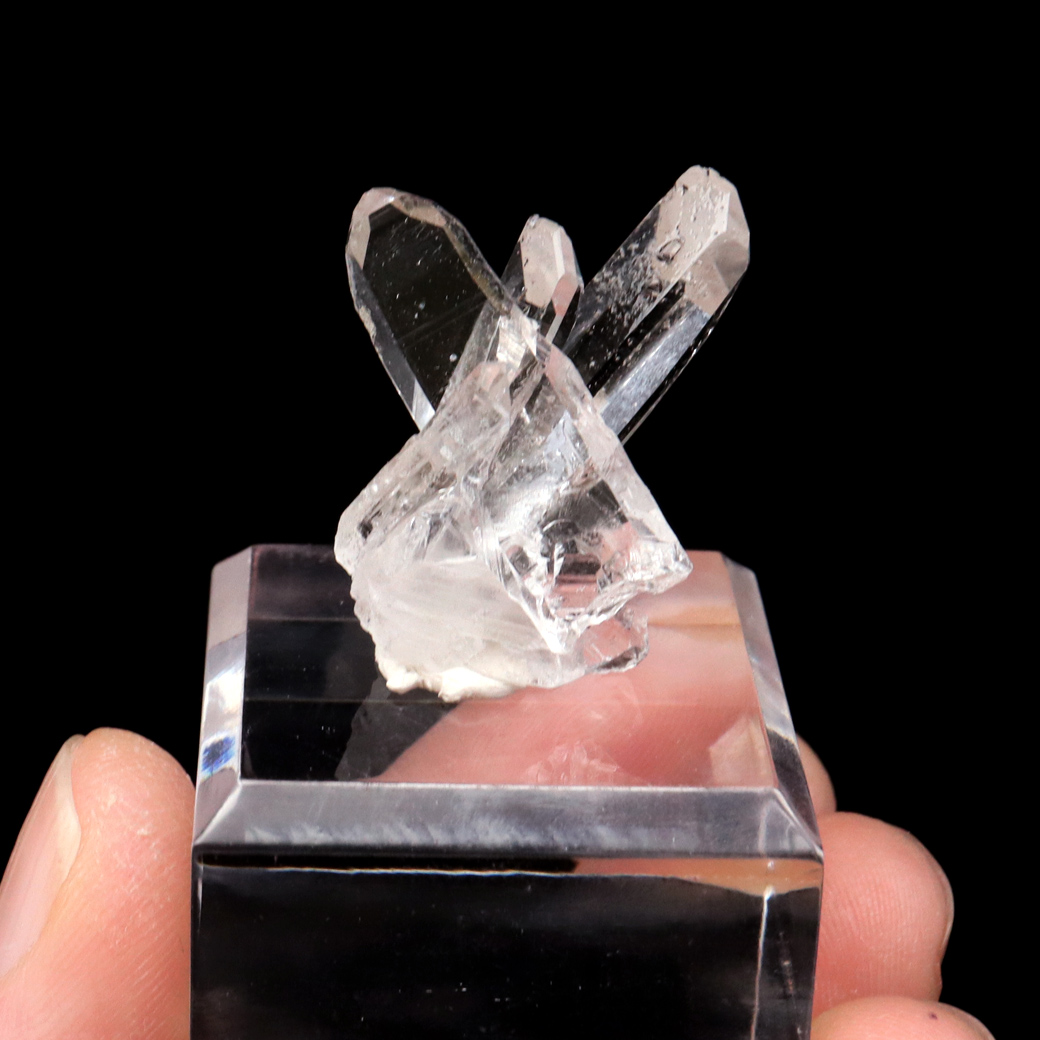 天然 水晶 クラスター ミニ ブラジル ゼッカ産 透明感が美しい ゼッカクォーツ 原石 天然石 1点物 パワーストーン クリスタル 結晶 浄化