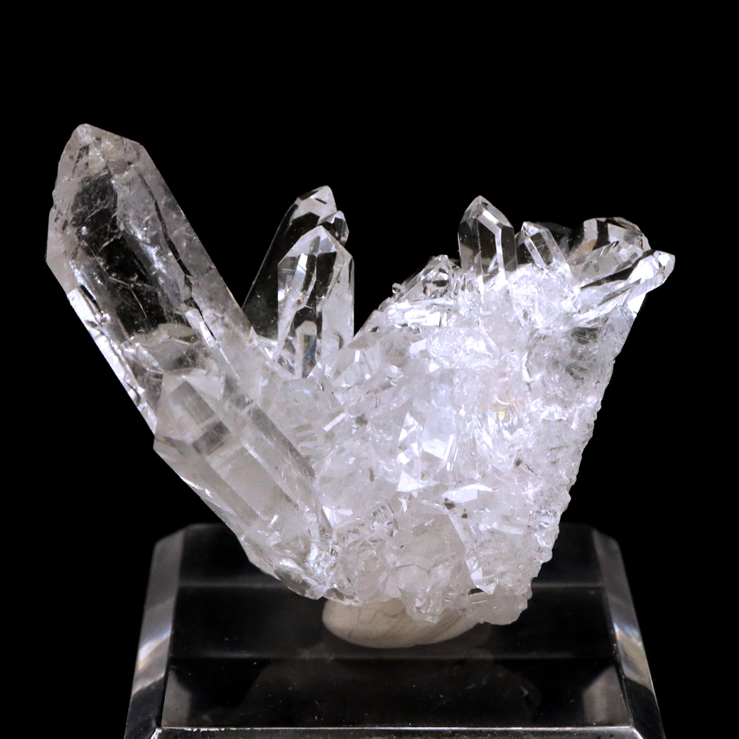 天然 水晶 クラスター ミニ ブラジル ゼッカ産 透明感が美しい ゼッカクォーツ 原石 天然石 1点物 パワーストーン クリスタル 結晶 浄化