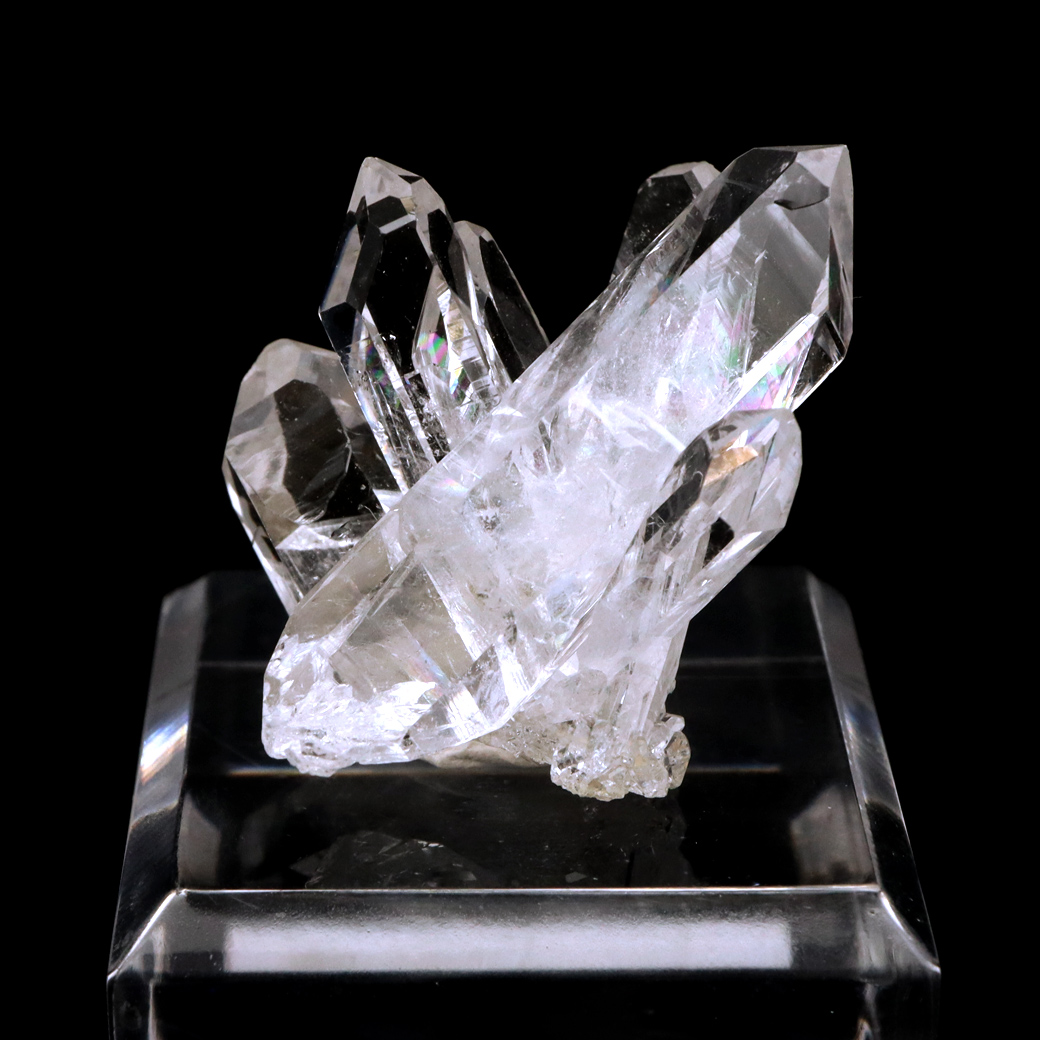 天然 水晶 クラスター ミニ ブラジル ゼッカ産 透明感が美しい ゼッカクォーツ 原石 天然石 1点物 パワーストーン クリスタル 結晶 浄化