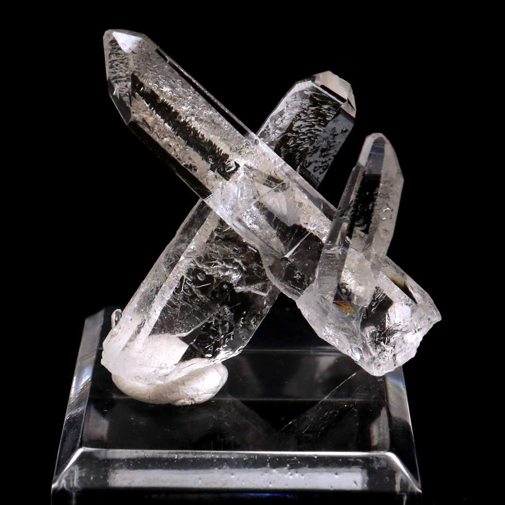 天然 水晶 クラスター ミニ ブラジル ゼッカ産 透明感が美しい ゼッカクォーツ 原石 天然石 1点物 パワーストーン クリスタル 結晶 浄化