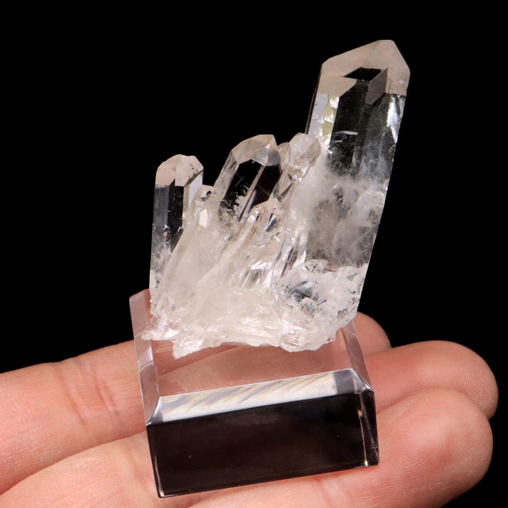 天然 水晶 クラスター ミニ ブラジル ゼッカ産 透明感が美しい ゼッカクォーツ 原石 天然石 1点物 パワーストーン クリスタル 結晶 浄化