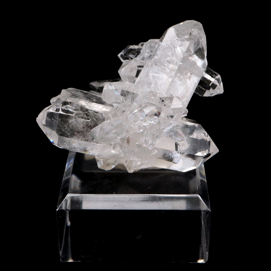 天然 水晶 クラスター ミニ ブラジル ゼッカ産 透明感が美しい ゼッカクォーツ 原石 天然石 1点物 パワーストーン クリスタル 結晶 浄化