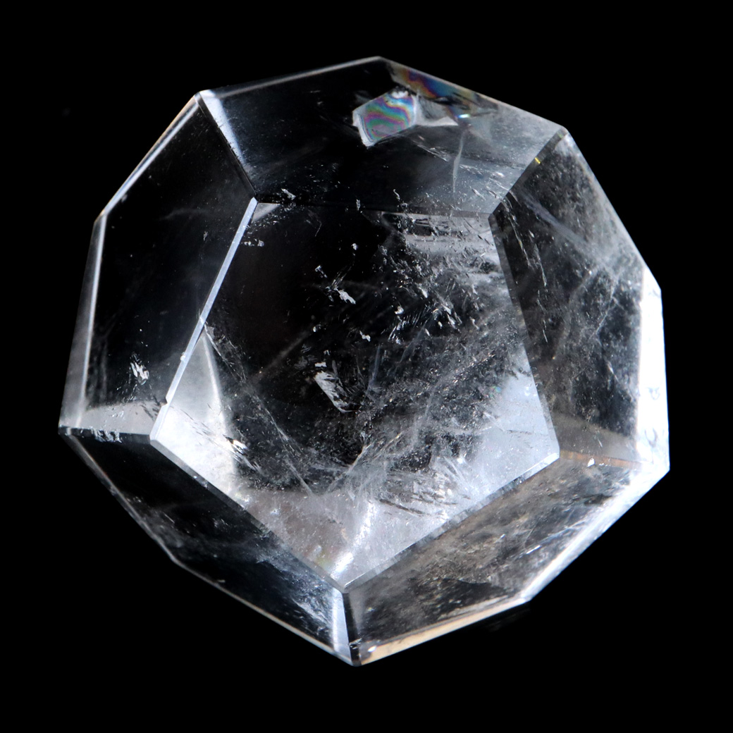 レムリアンシード 正十二面体 虹入り Mサイズ  AAA 神聖幾何学 12面体 水晶 天然石 ブラジル バイーア産 スピリチュアル クリスタル