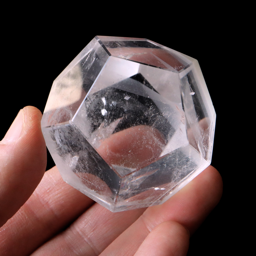 レムリアンシード 正十二面体 虹入り Lサイズ 152g AAA 神聖幾何学 12面体 水晶 天然石 ブラジル バイーア産