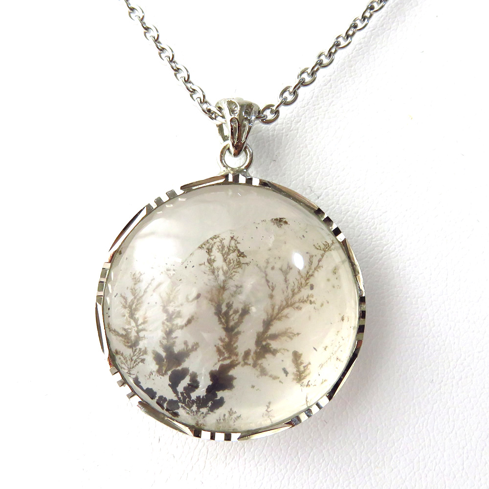 デンドリティック クォーツ ペンダント Silver925 自然の芸術
