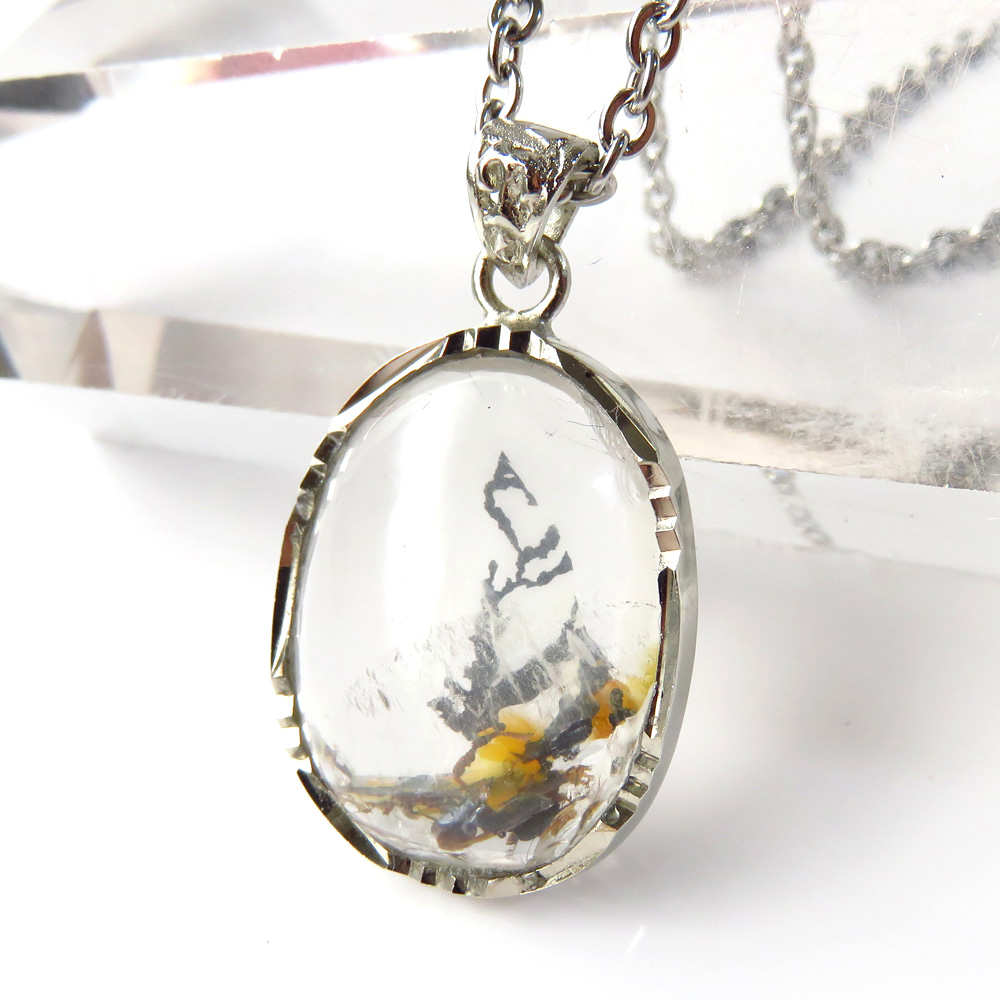 デンドリティック クォーツ ペンダント Silver925 自然の芸術