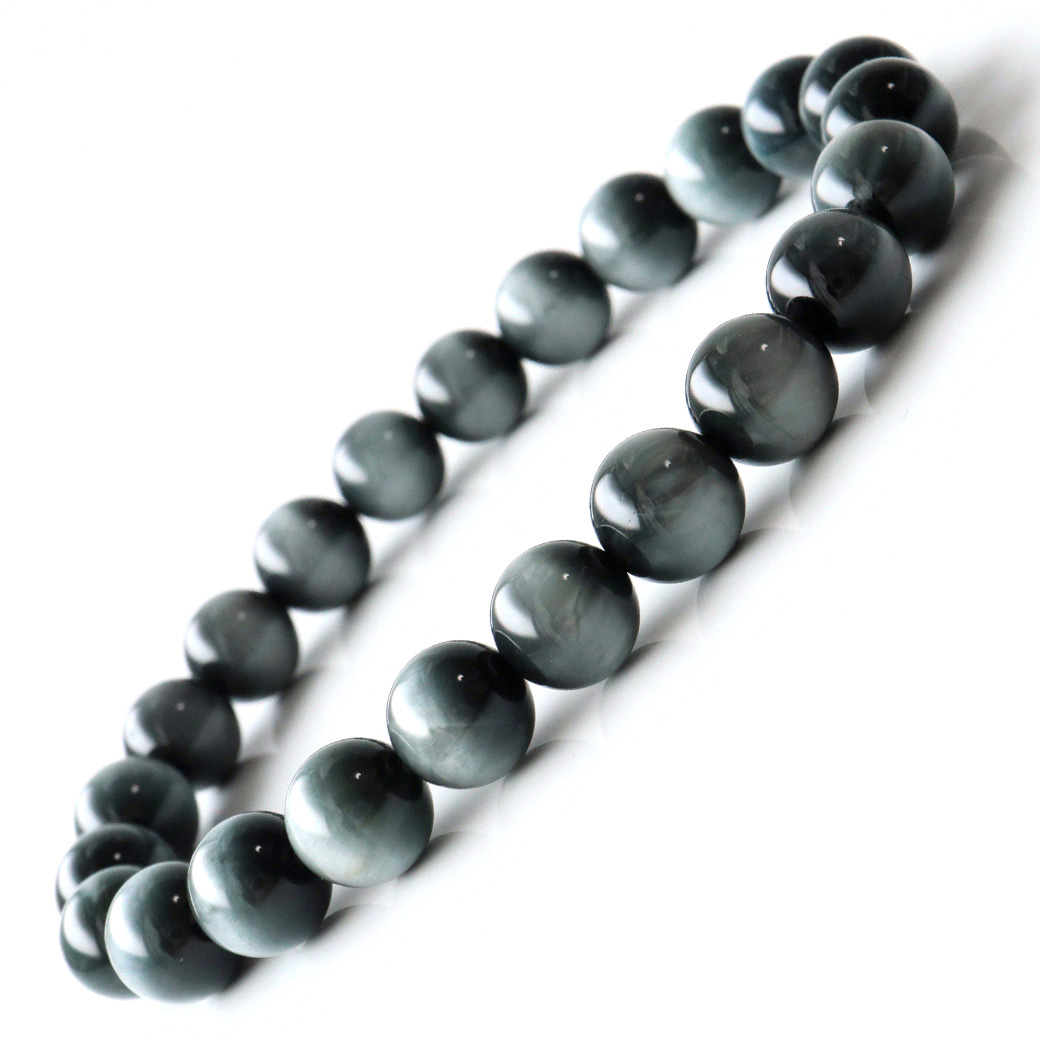 イーグルアイ グレータイガーアイ ブレスレット 8mm 高品質 キャッツアイ 天然石