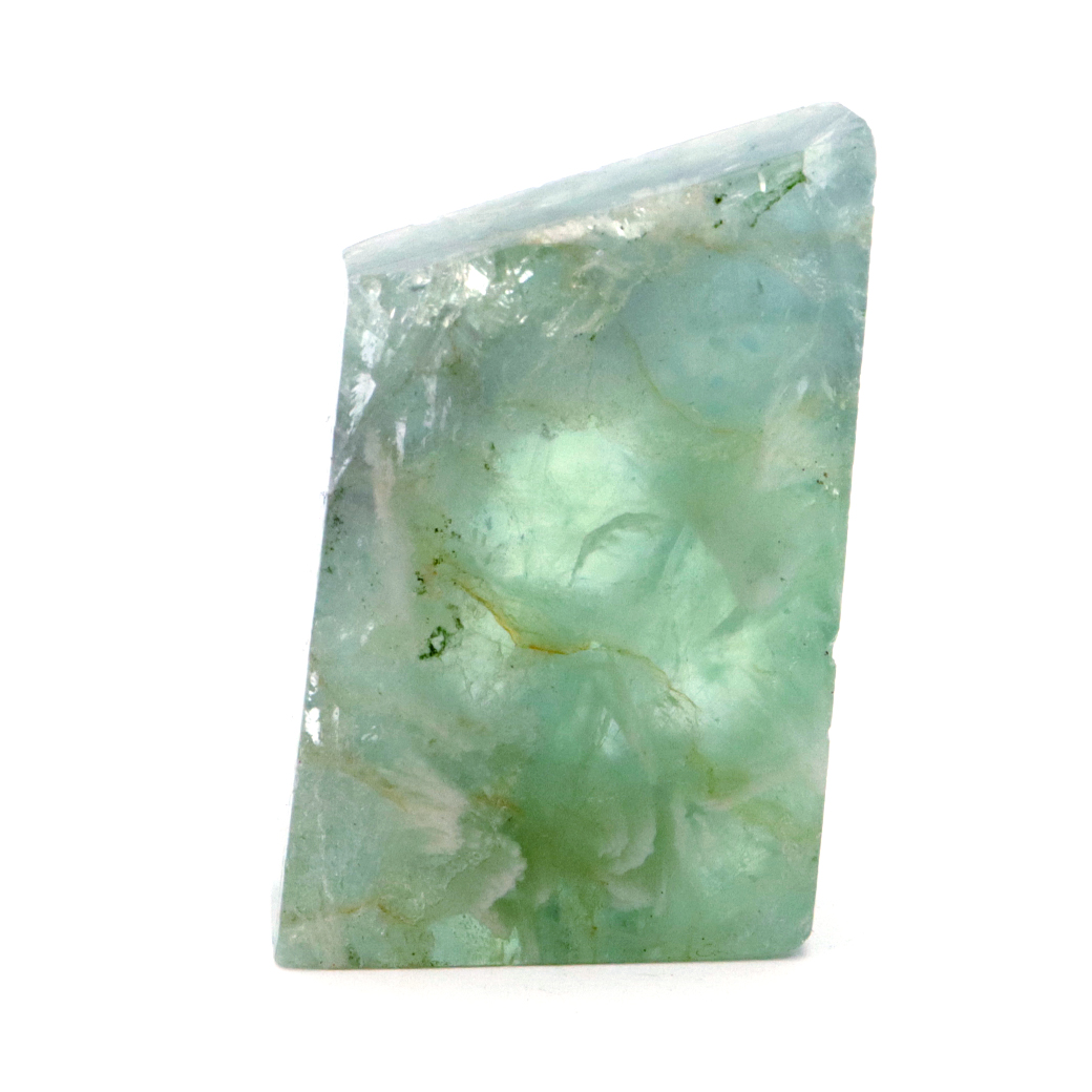 エンジェルフェザー フローライト 原石 スライス 23g 天然石 パワーストーン 1点もの 蛍石 Fluorite
