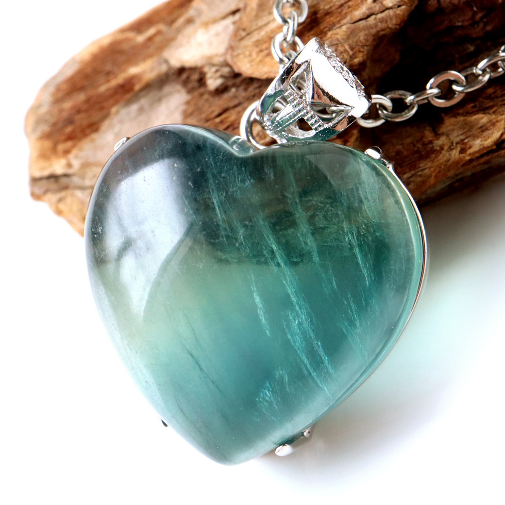 フローライト ネックレス Silver925 天然石 1点物 ペンダント 蛍石 マルチカラー