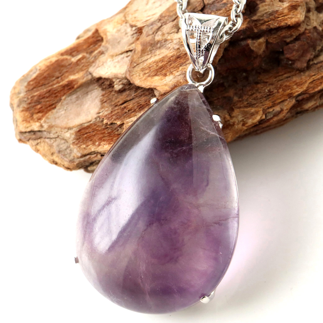 フローライト ネックレス Silver925 天然石 1点物 ペンダント 蛍石 マルチカラー