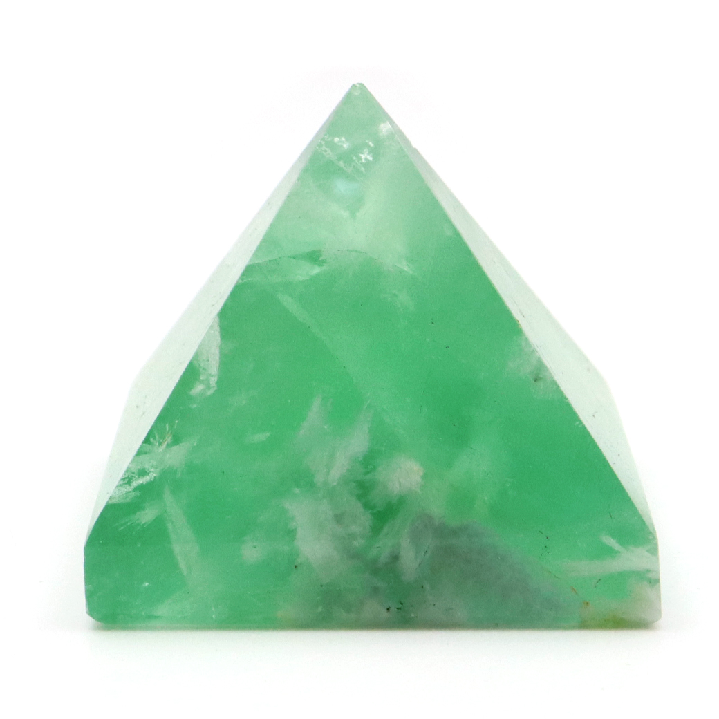 エンジェルフェザー フローライト ピラミッド 手のひらサイズ 1点もの