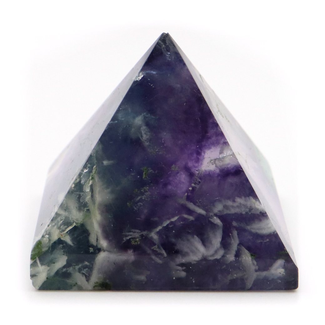 エンジェルフェザー フローライト ピラミッド 手のひらサイズ 1点もの