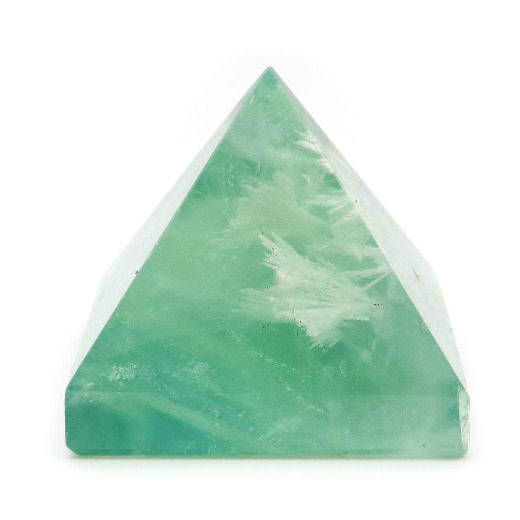 エンジェルフェザー フローライト ピラミッド 手のひらサイズ 1点もの