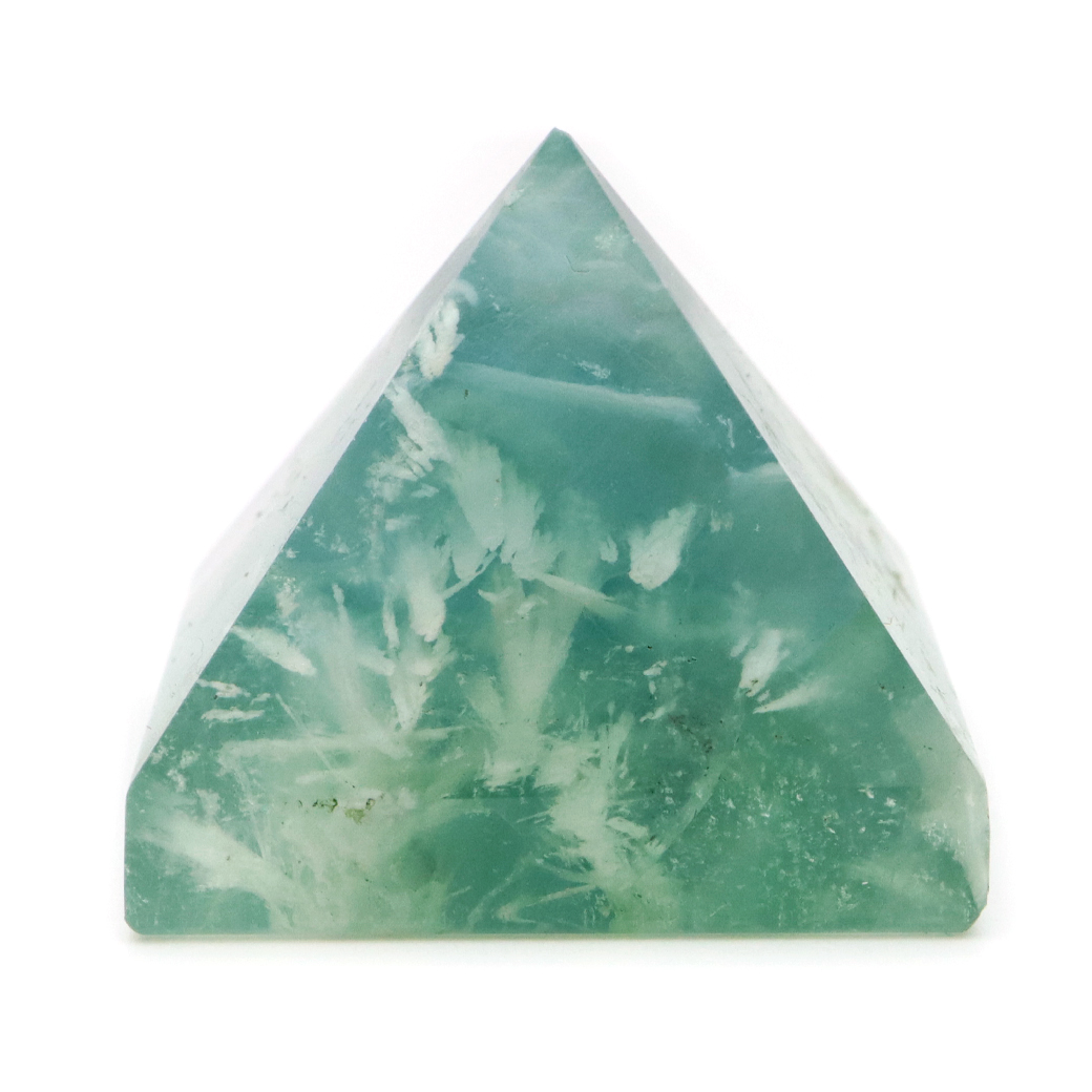 エンジェルフェザー フローライト ピラミッド 手のひらサイズ 1点もの