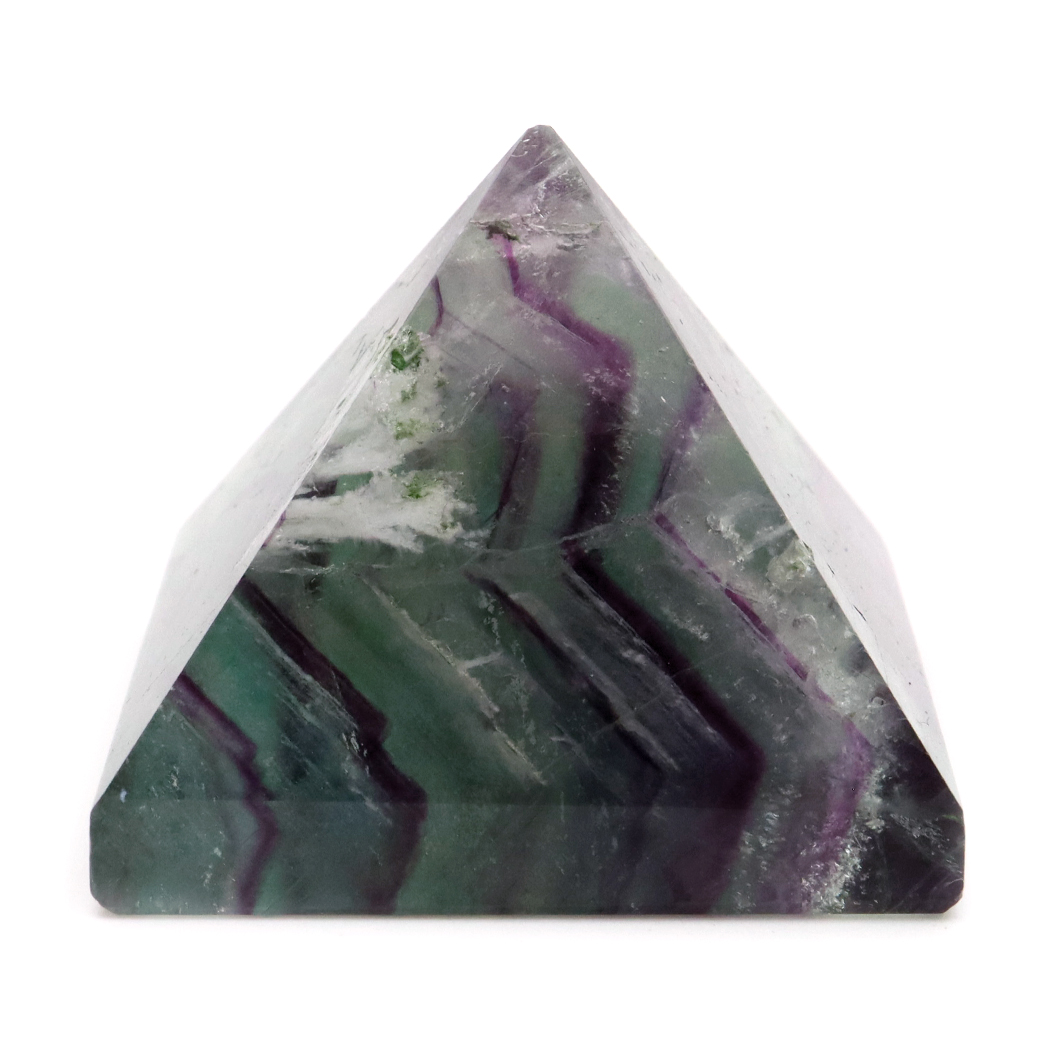 エンジェルフェザー フローライト ピラミッド 手のひらサイズ 1点もの