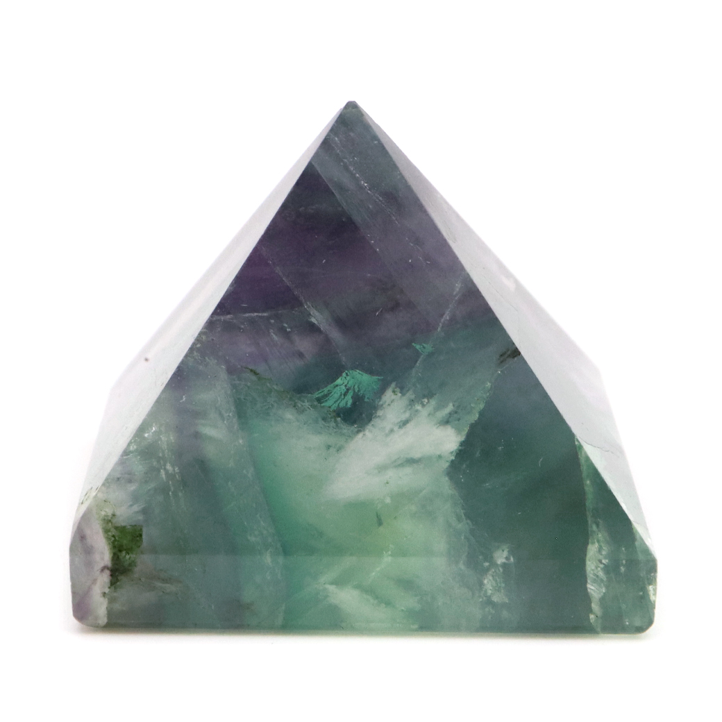 エンジェルフェザー フローライト ピラミッド 手のひらサイズ 1点もの