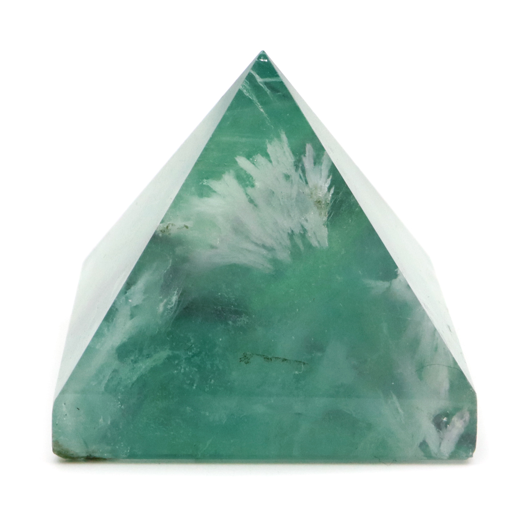 エンジェルフェザー フローライト ピラミッド 手のひらサイズ 1点もの