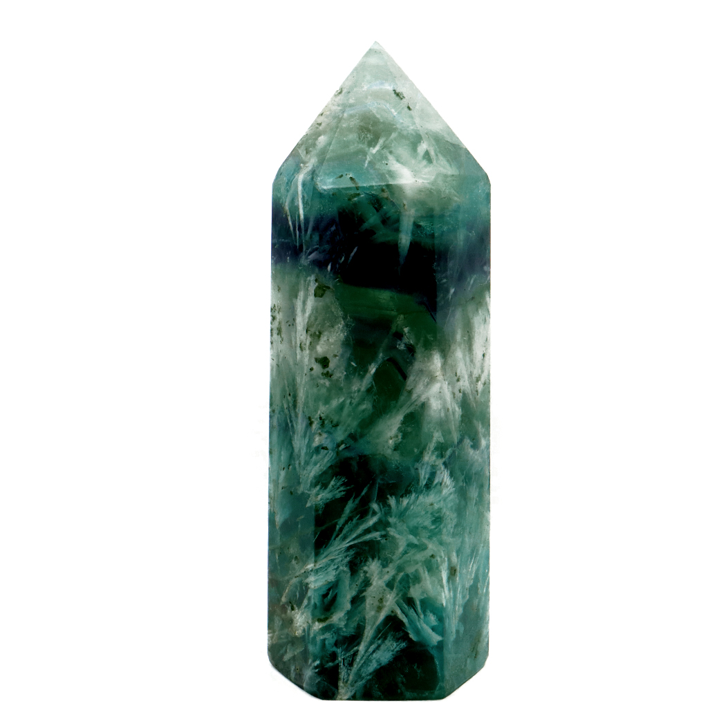 エンジェルフェザー フローライト 六角柱 ポイント 1点物 蛍石 天然石