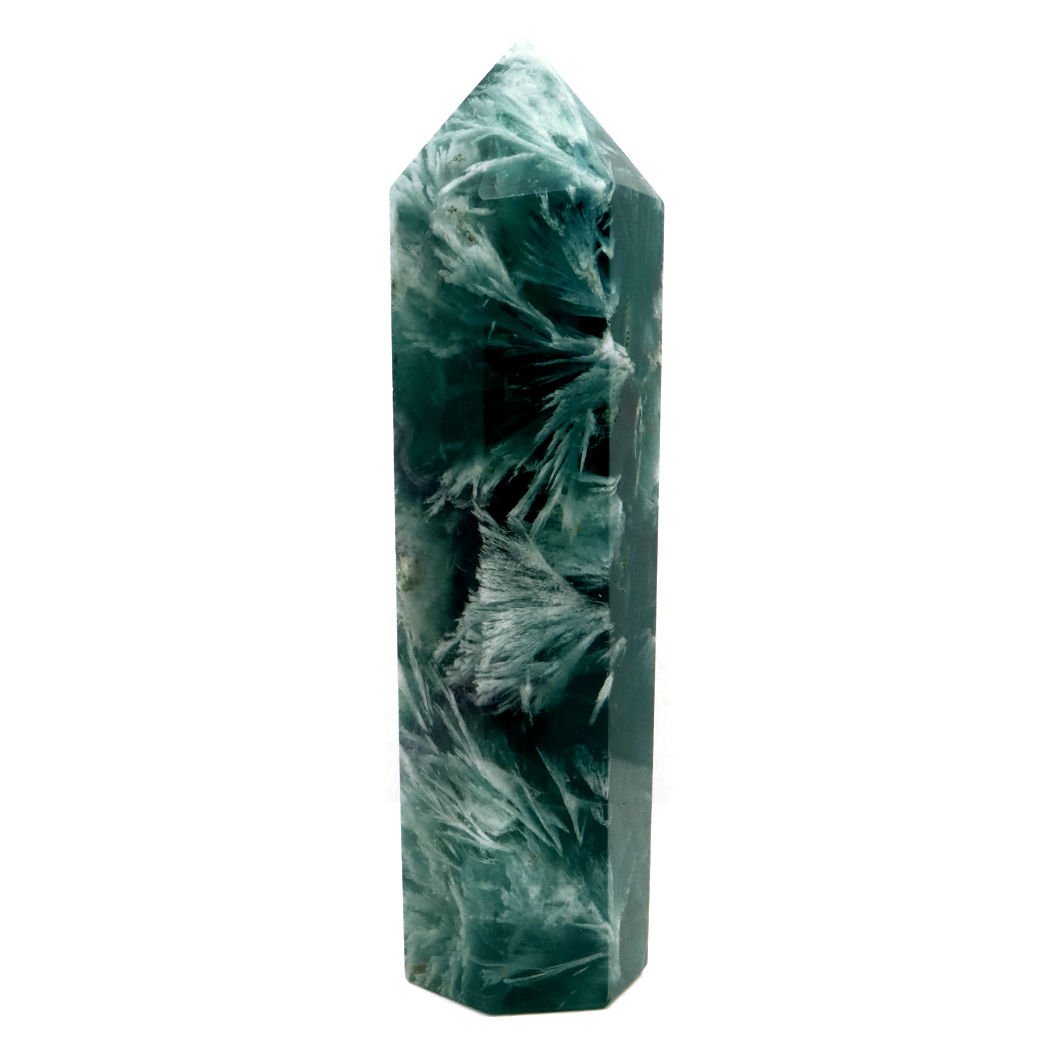 エンジェルフェザー フローライト 六角柱 ポイント 1点物 蛍石 天然石