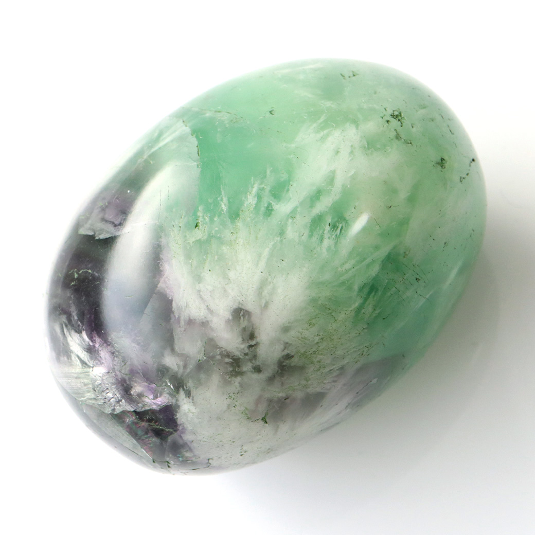 エンジェルフェザー フローライト 丸玉 台座付き 蛍石 天然石