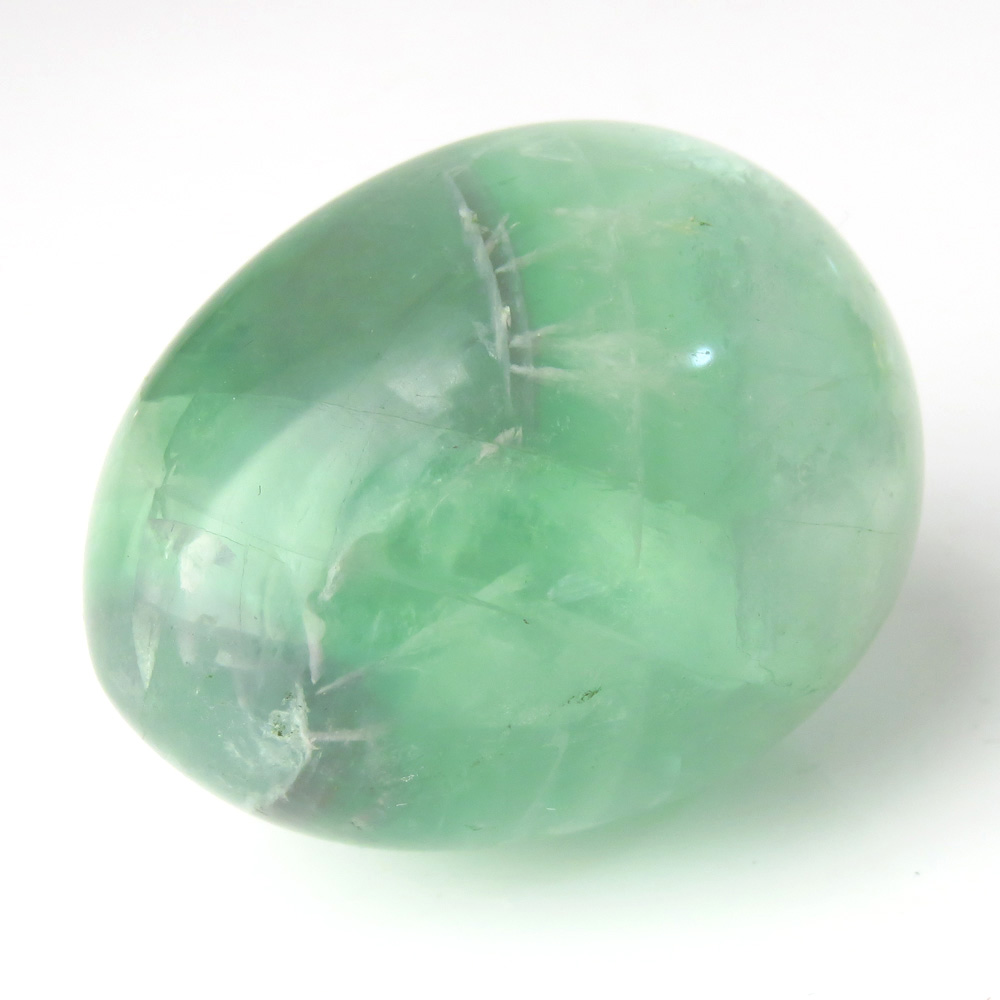 エンジェルフェザー入り フローライト 丸玉 台座付き