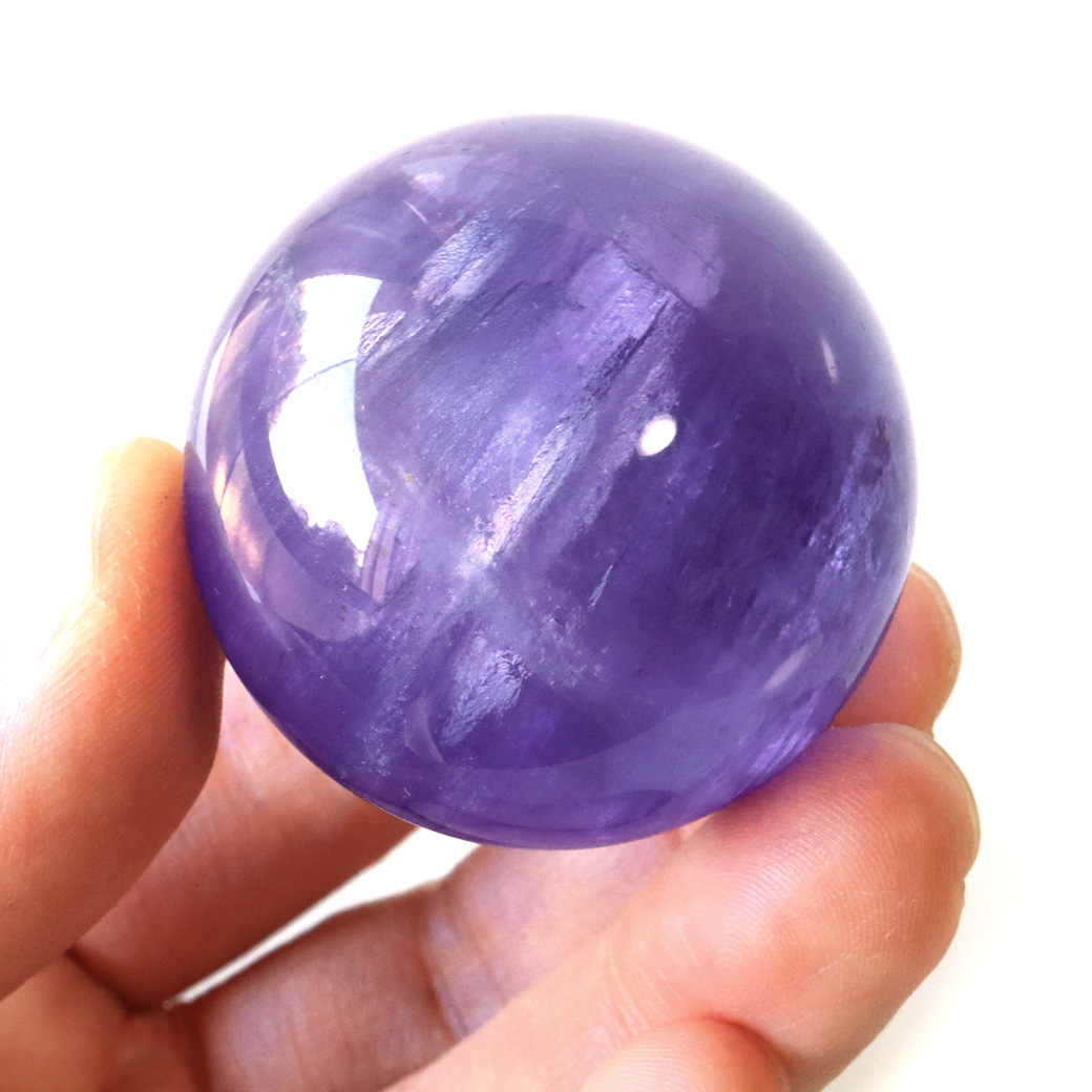パープル フローライト AAAAA 丸玉 透明感あり スフィア 台座 蛍石 天然石 1点もの パワーストーン Fluorite