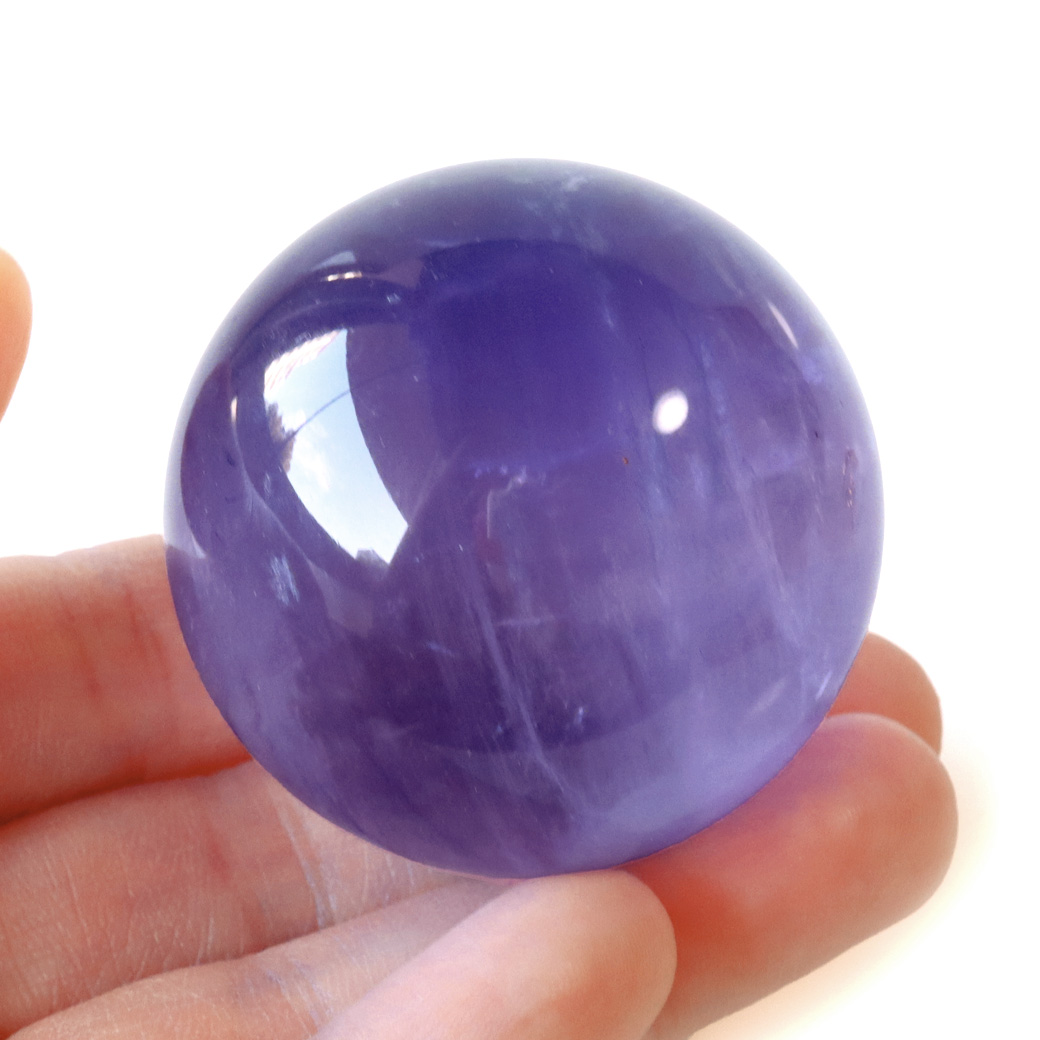 パープル フローライト AAAAA 丸玉 透明感あり スフィア 台座 蛍石 天然石 1点もの パワーストーン Fluorite