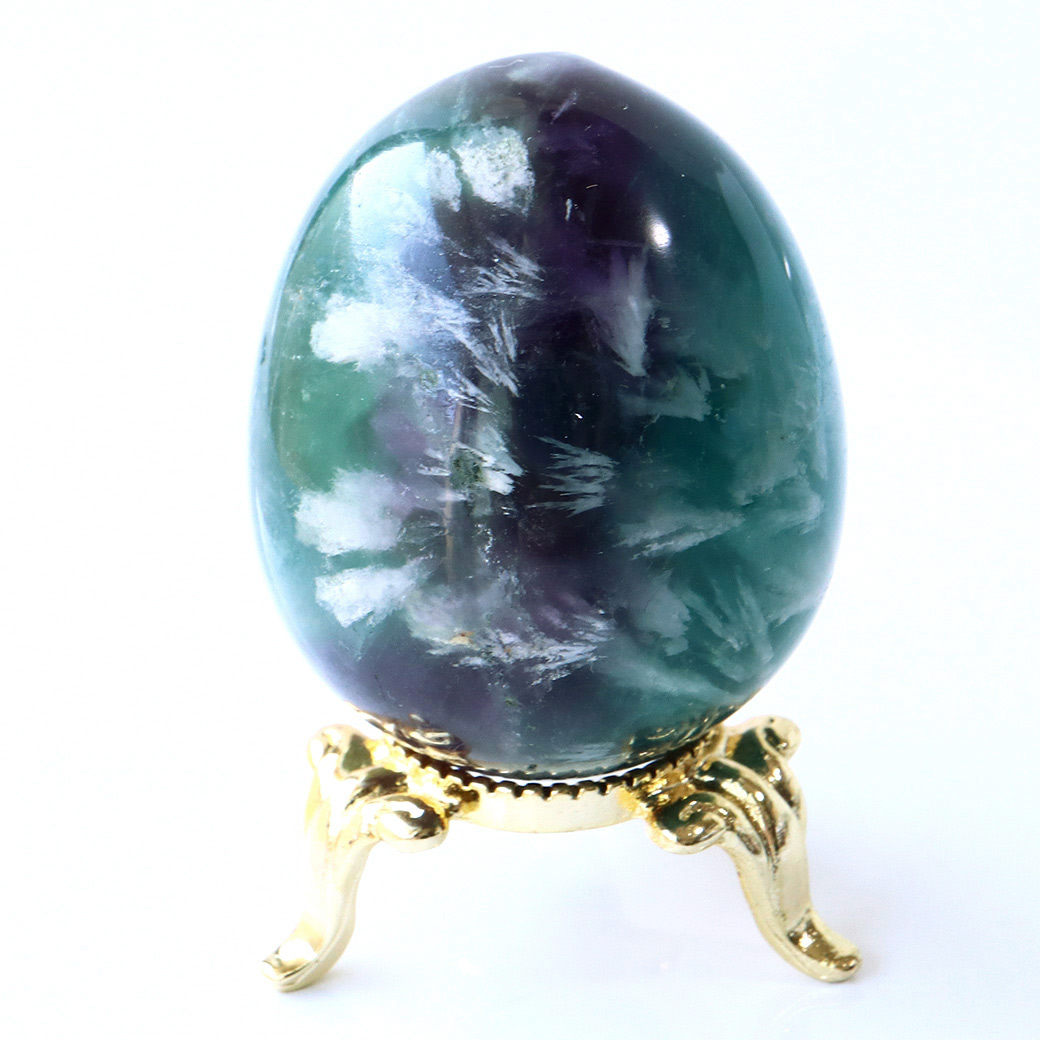 エンジェルフェザー フローライト 丸玉 台座付き 蛍石 天然石