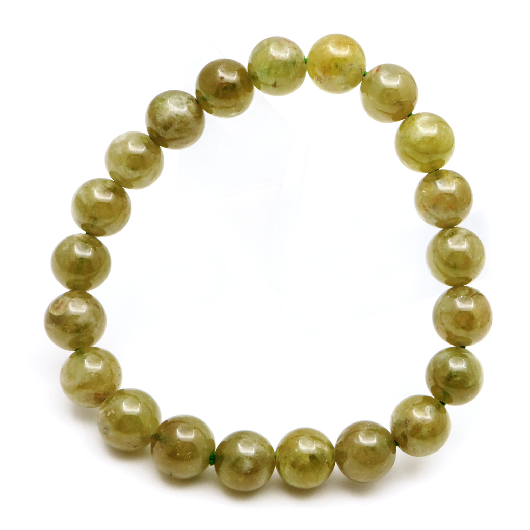 グリーン ガーネット ブレスレット 1点もの 天然石 1月 誕生石 柘榴石